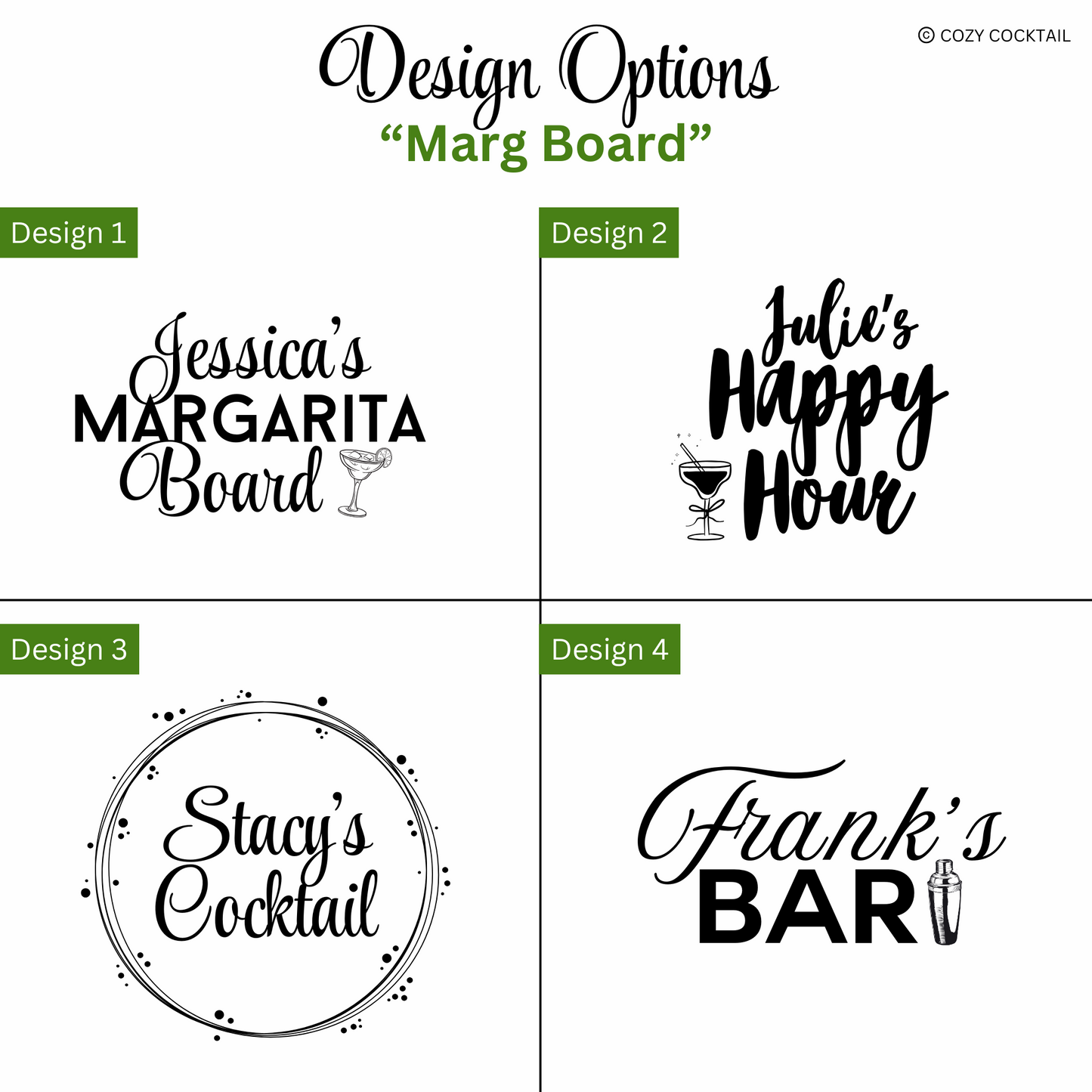 Engraved Margarita Board