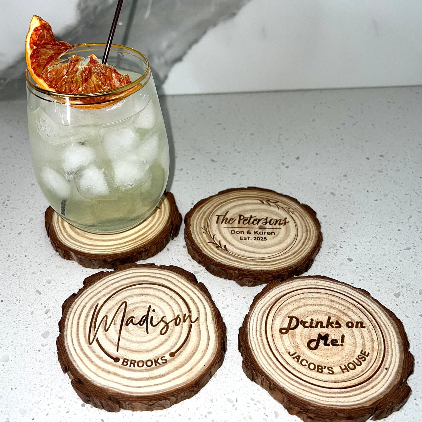 Engraved Wood Coasters