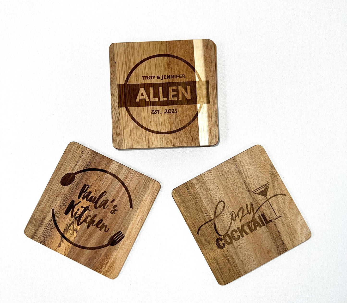 Engraved Wood Coasters