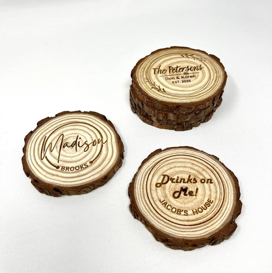 Engraved Wood Coasters