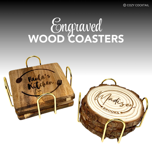 Engraved Wood Coasters