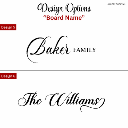 Engraved Cutting Board & Coaster Set