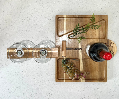 Engraved Wine & Cheese Board