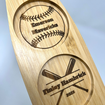 Baseball Beer Flight Board