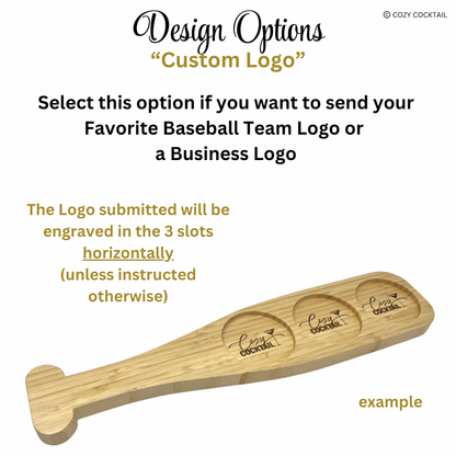 Baseball Beer Flight Board