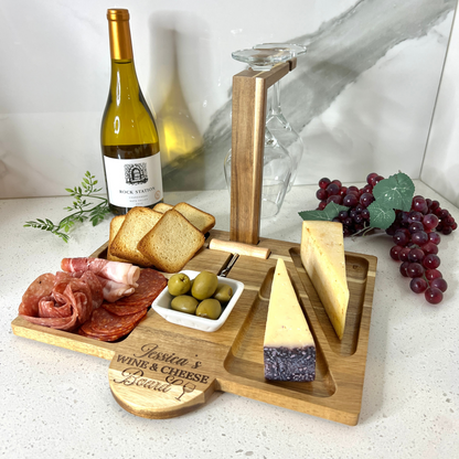 Engraved Wine & Cheese Board